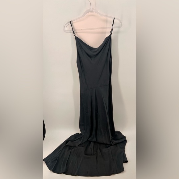 ASTR the label Glynis Dark Teal blue Satin slip dress size s NWT - Picture 7 of 13